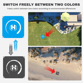 STARTRC PHOTO all-terrain compatibility supports takeoffs from grass, sand, or snow.