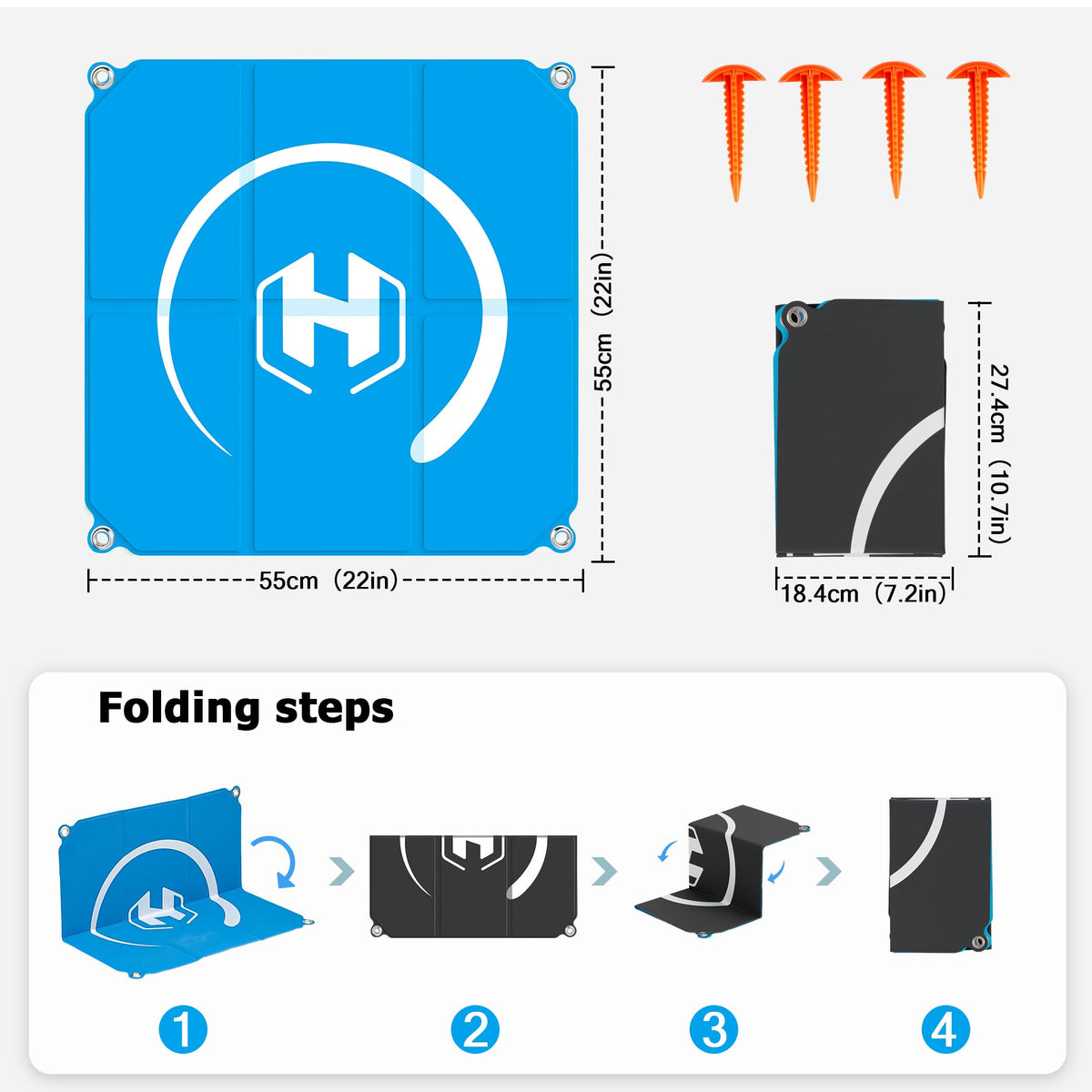 STARTRC PHOTO double-sided waterproof surface aids quick cleanup after muddy landings.