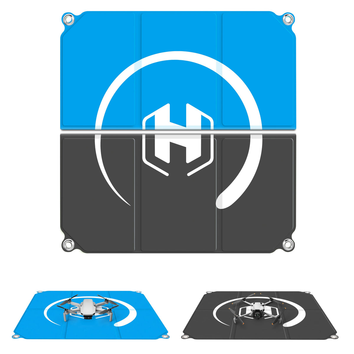 STARTRC PHOTO drone landing pad foldable 22in for stable takeoff on uneven ground.