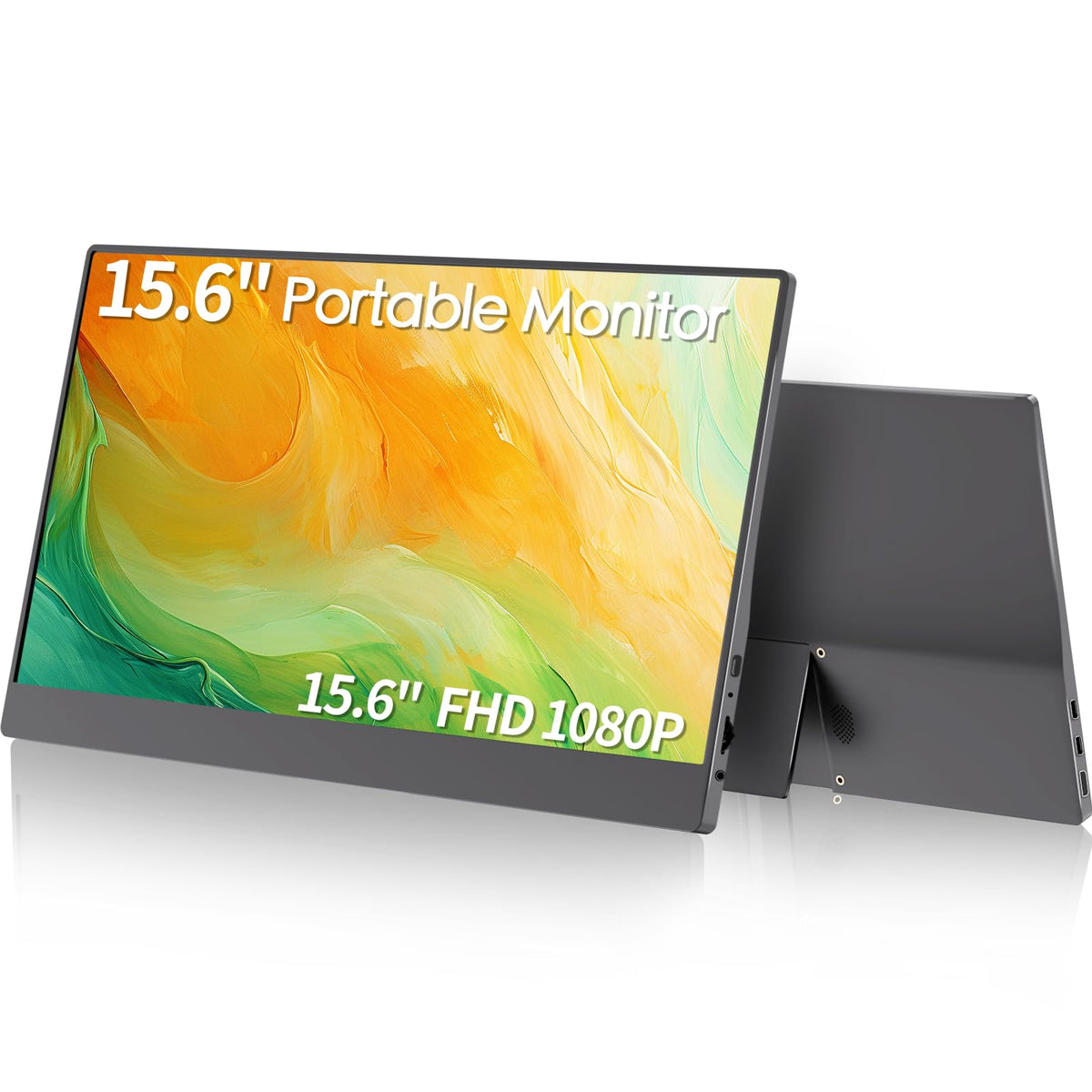 StarXnDa 15.6-inch monitor front view, ultra-slim travel-friendly display