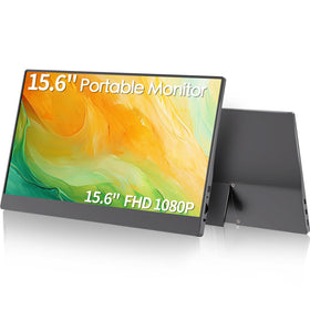 StarXnDa 15.6-inch monitor front view, ultra-slim travel-friendly display