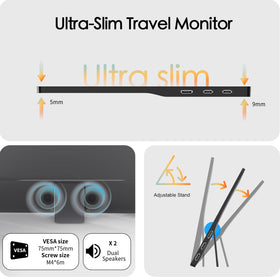 StarXnDa back with built-in adjustable stand enables ergonomic viewing