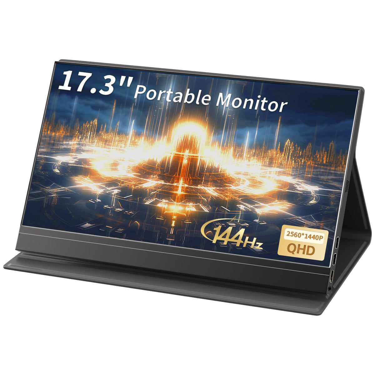 StarXnDa front view showing QHD screen and crisp visuals for productivity