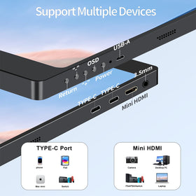 StarXnDa rear ports with HDMI and USB-C for simple multi-device connections