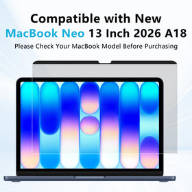 Case-friendly privacy screen for MacBook Neo 13 fits most cases