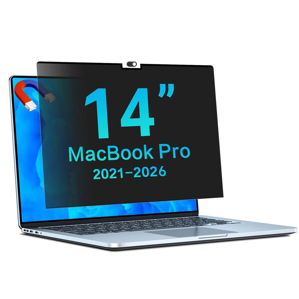 STARY front view on MacBook Pro 14 showing clean fit and professional look