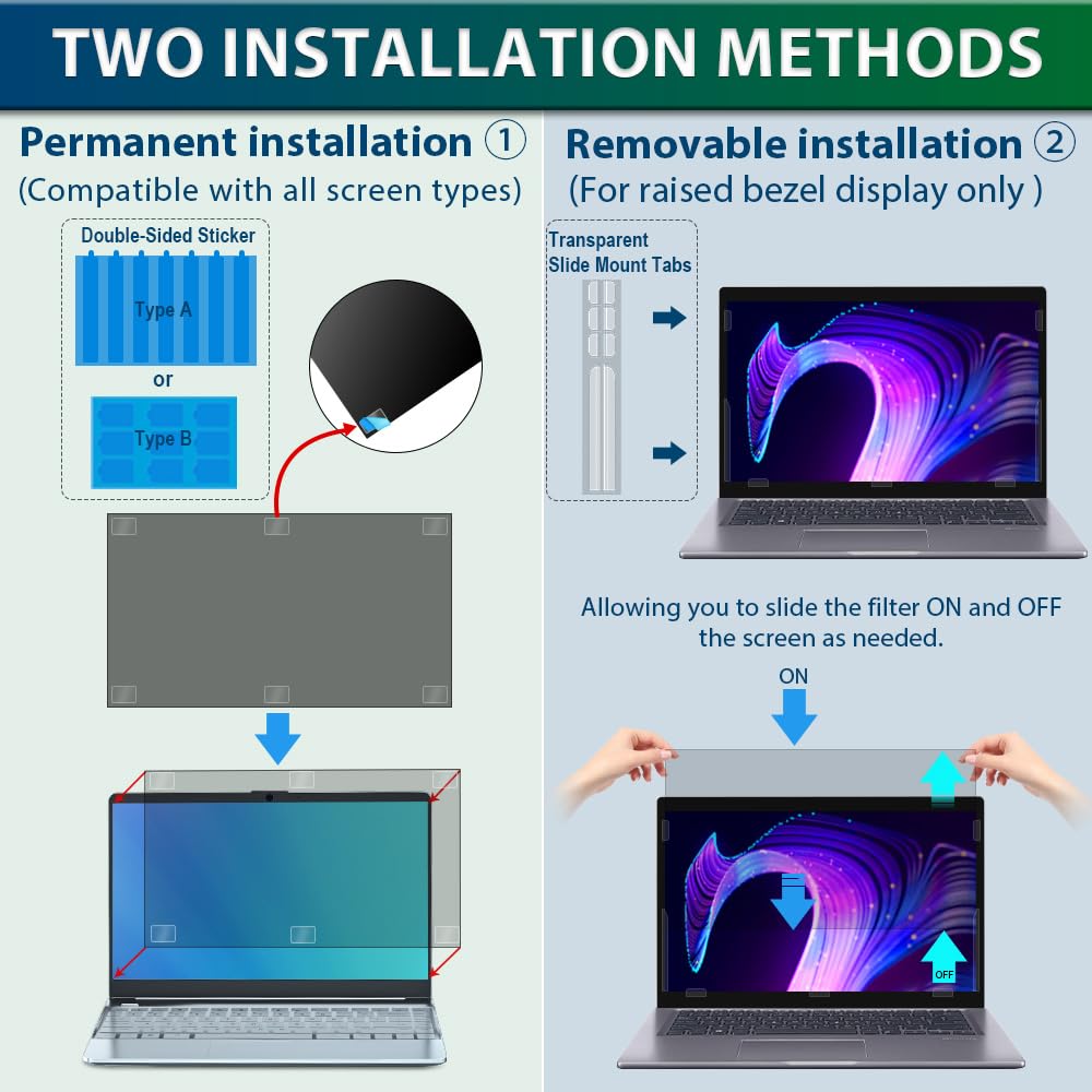 STARY privacy filter ideal for mobile professionals in transit and public spaces.