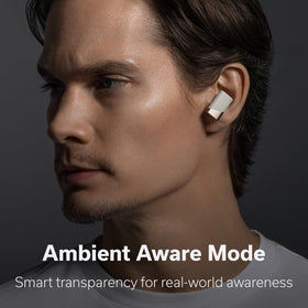 Status Pro X Moonbeam ANC up to 52dB with Ambient Aware for surroundings awareness