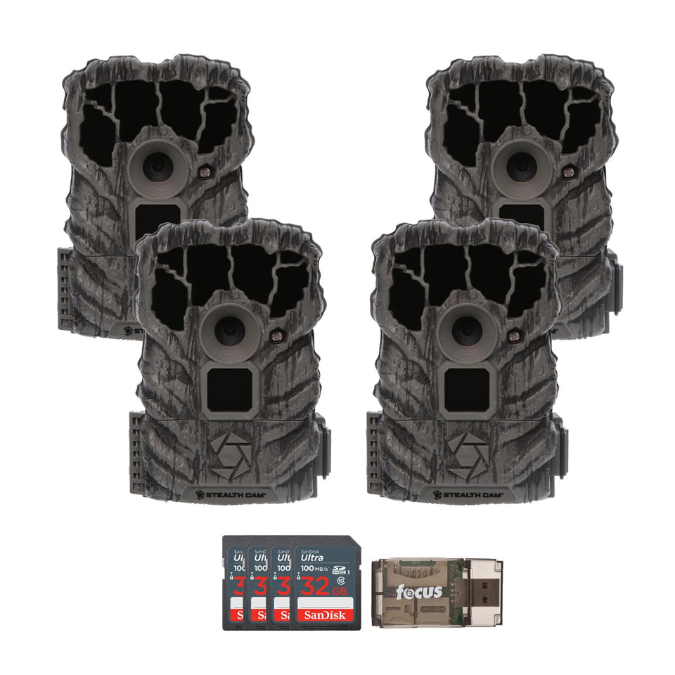 Stealth Cam Browtine 14MP trail camera front view for outdoor wildlife monitoring.