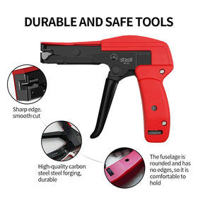 Stedi Cable Tie Gun clean-cut blade ensures burr-free ends