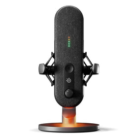 SteelSeries Alias USB mic with bigger capsule for fuller vocal capture during gaming streams.