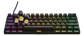 Apex 9 Mini keycaps detail highlighting durable double-shot PBT texture