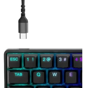 Side-angled view showing ports and profile of the Apex 9 Mini