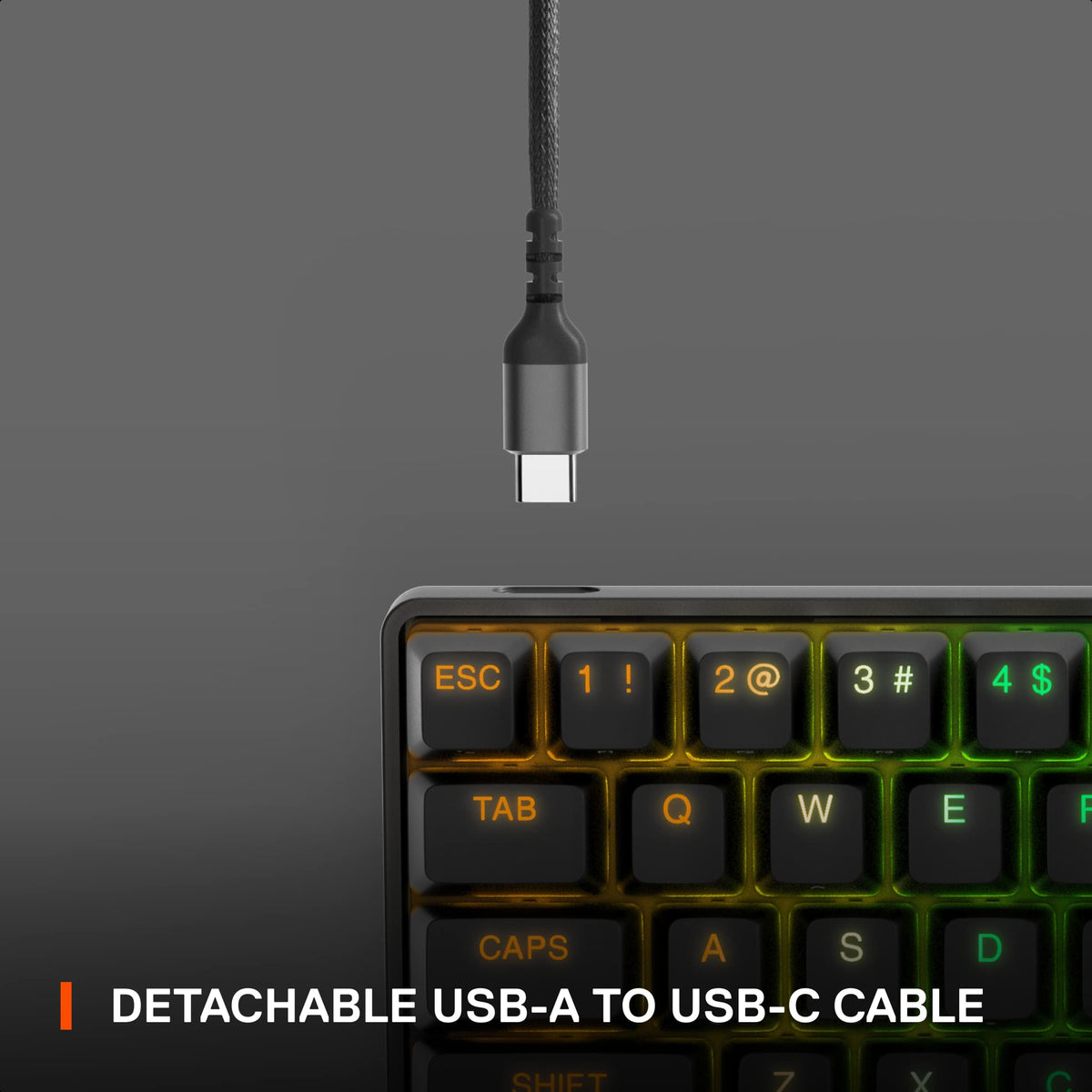 SteelSeries Apex Pro Mini USB-C connection delivers fast and reliable connectivity