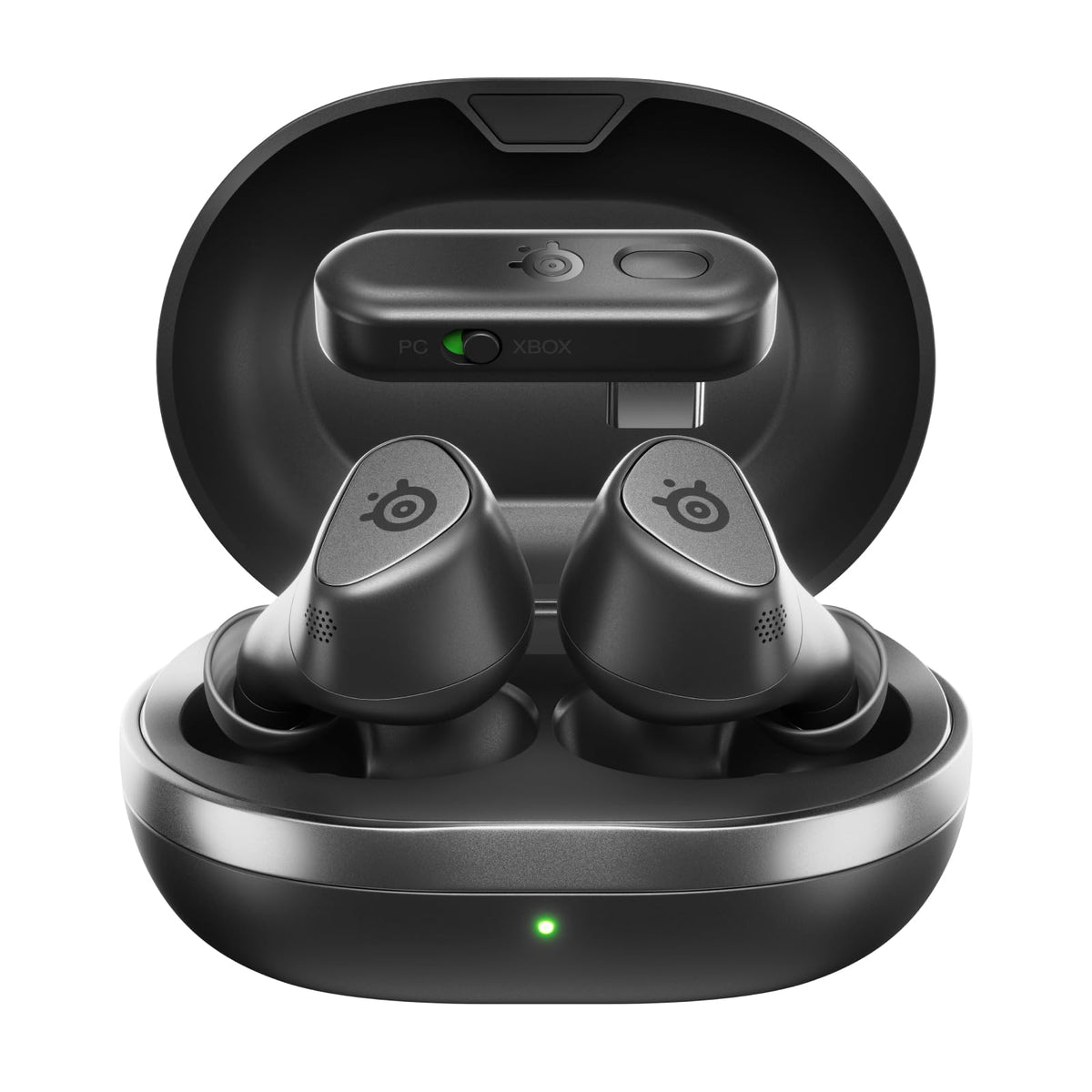 SteelSeries Arctis GameBuds quick-switch 2.4GHz for instant console pairing.