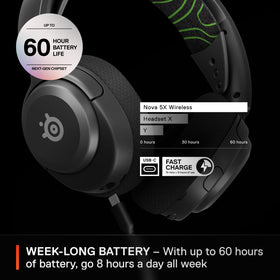 SteelSeries Arctis Nova 5X headband close-up showing comfortable fit
