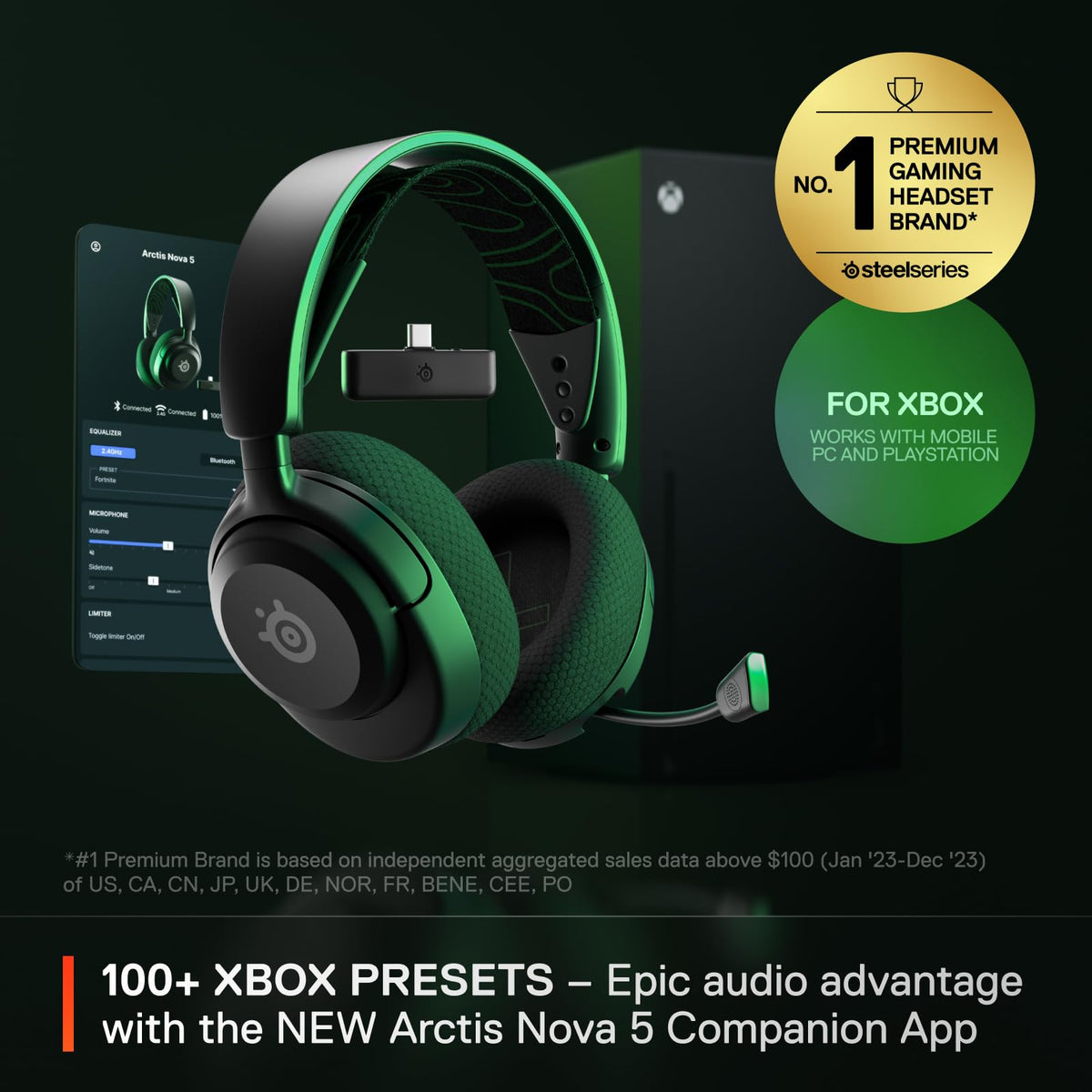 SteelSeries Arctis Nova 5X side controls for quick on-ear adjustments
