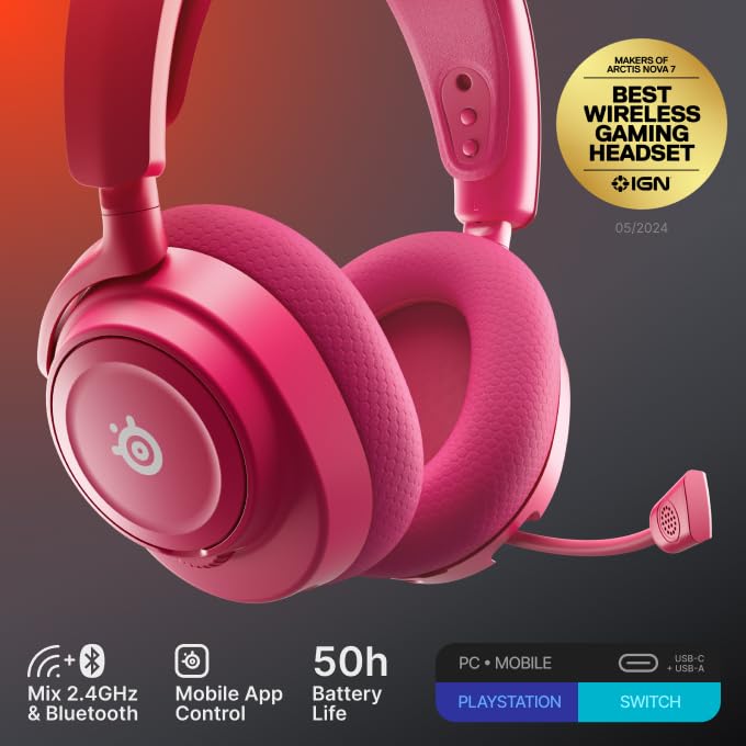 SteelSeries Arctis Nova 7 Gen 2 retractable mic demonstrating noise rejection