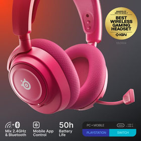 SteelSeries Arctis Nova 7 Gen 2 retractable mic demonstrating noise rejection