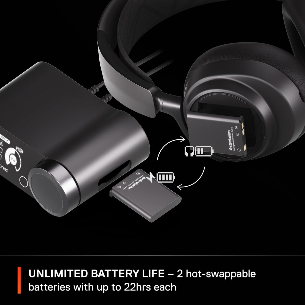 SteelSeries Arctis Nova Pro Renewed dual audio streams for chat and game