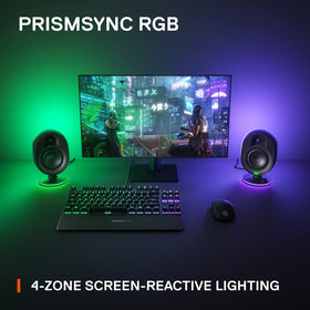 SteelSeries Arena 7 PrismSync lighting reacting to action for ambiance