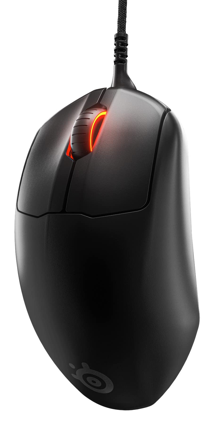 SteelSeries Prime sensor underside detail showing TrueMove Pro precision tracking