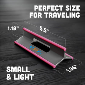 Steepy with laptop on stand front view improving screen height and comfort