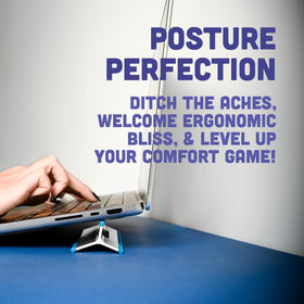 Steepy showing three adjustable height angles for custom viewing comfort
