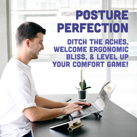 Steepy in-use at cafe demonstrating portability and ergonomic setup