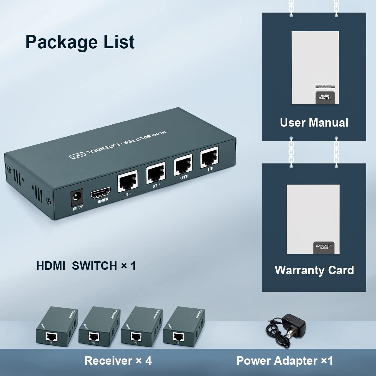 Steetek AAO HDMI Extender package with user manual
