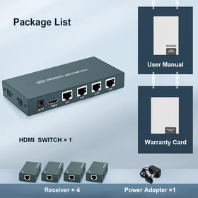 Steetek AAO HDMI Extender package with user manual