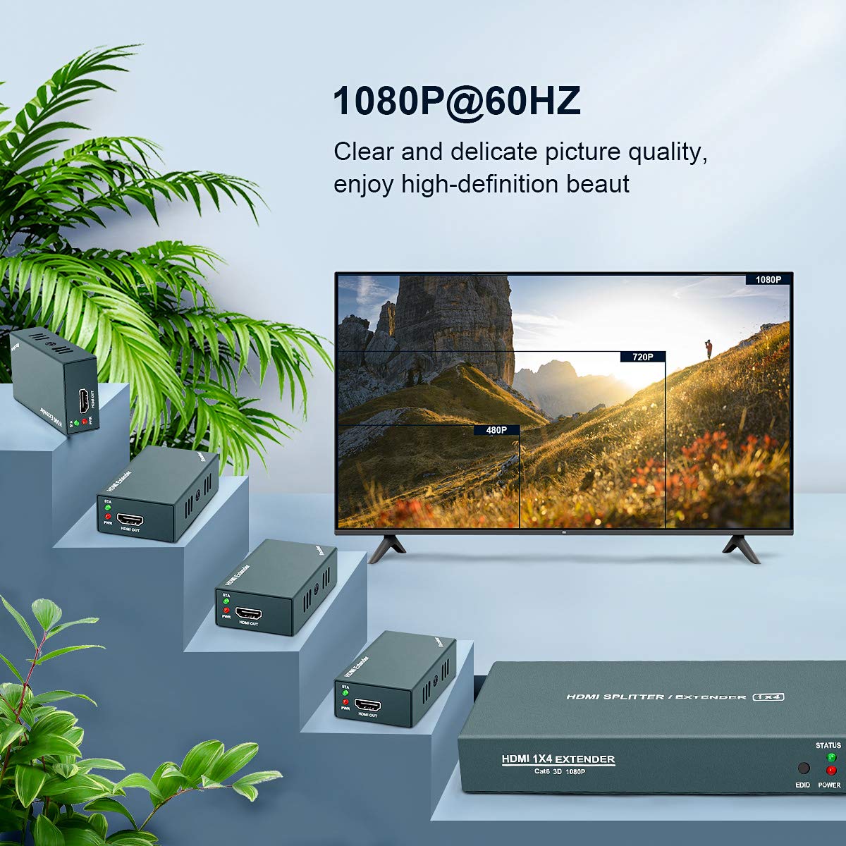 Steetek AAO HDMI Extender receiver three in classroom display