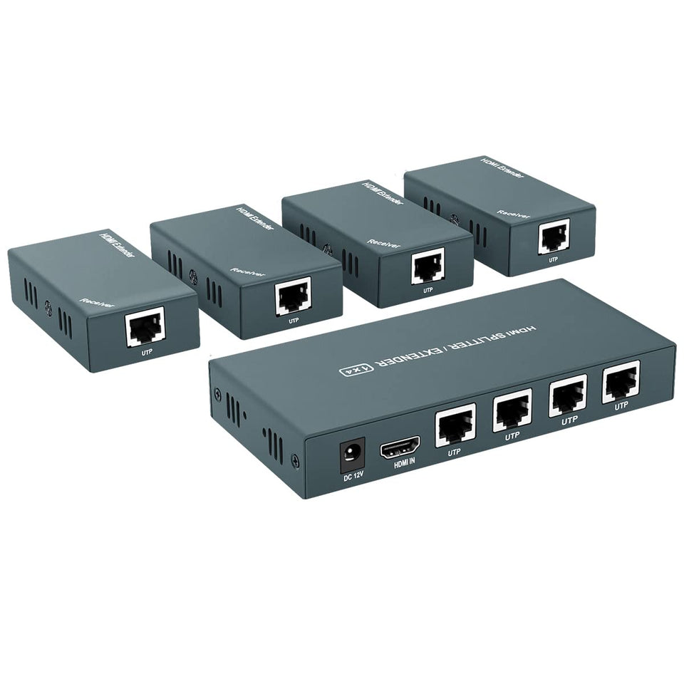 Steetek AAO HDMI Extender transmitter setup for multi-screen distribution