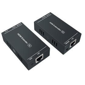 Steetek receiver rear ports with HDMI and Ethernet, simplifies remote display hookup