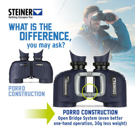 Steiner Commander 7x50 provides a wide field for horizon scanning.