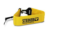 Steiner floating strap front view showing bright yellow visibility and easy access