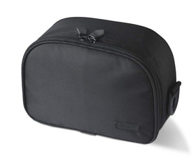 Steiner front view of padded binocular case showing secure buckle and fit