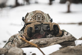 Steiner Military-Marine 7x50 floating prism absorbs shocks for field reliability.