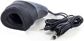 Steno SR Pro-2S facepiece close-up for private voice capture and comfort