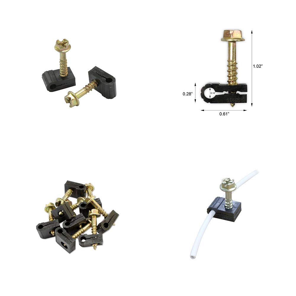 STEREN black clips blend discreetly with furniture and walls