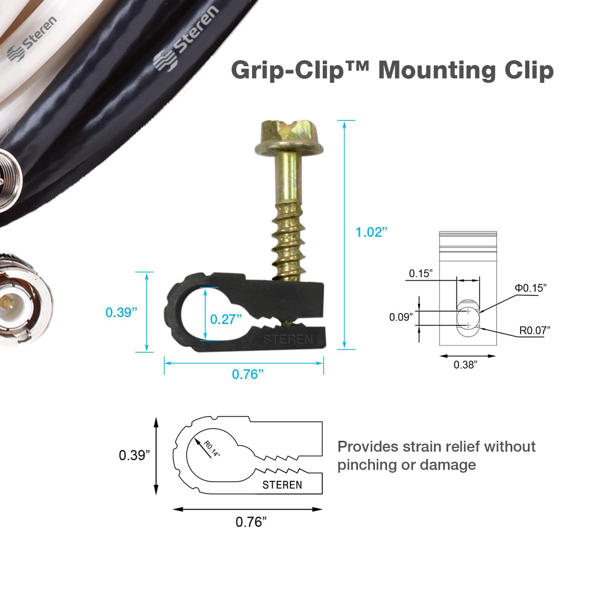 STEREN clips integrated in entertainment setup offering neat appearance and organization