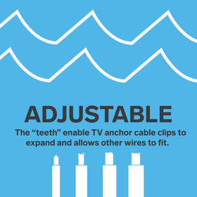 STEREN easy install wire clips save time during setup