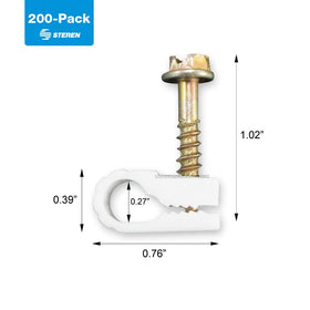STEREN pre-inserted screw with clip showing fast, simple installation