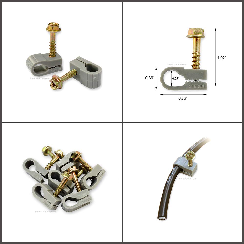 STEREN wire clips install easily to organize cables with minimal effort.