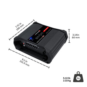 Stetsom Bravo Attack 3000 connection pins ensure secure power and ground wiring.
