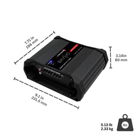 Stetsom Bravo Attack 3000 heat sinks optimize cooling during extended playback sessions.