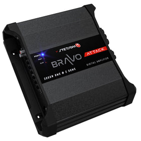 Stetsom Bravo Attack 3000 installed in car ensures reliable power for boosted audio.