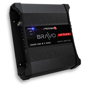 Stetsom Bravo Attack 3000 side panel highlights rugged build for demanding installations.