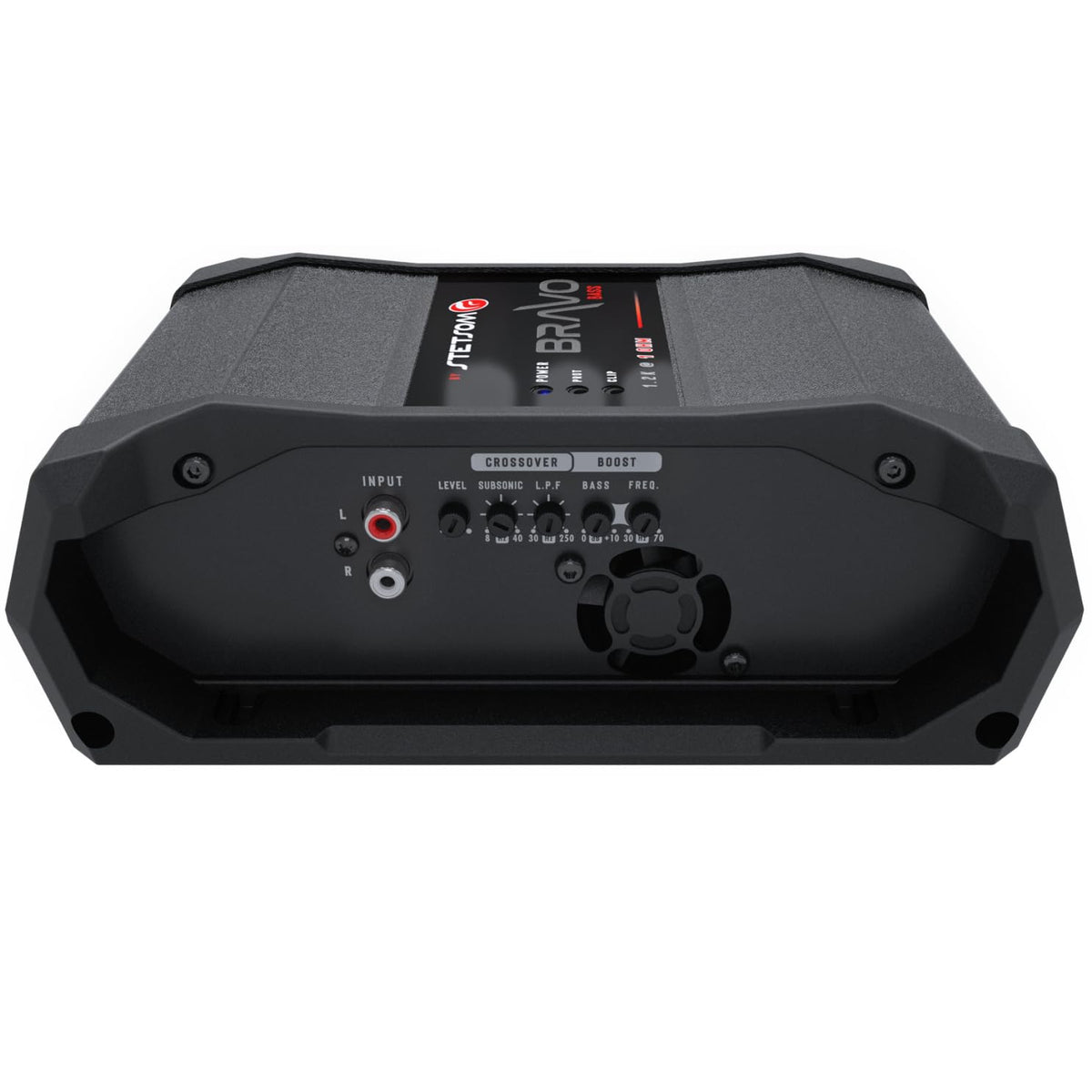 Stetsom Bravo Bass 1200 remote-ready panel for easy tuning.