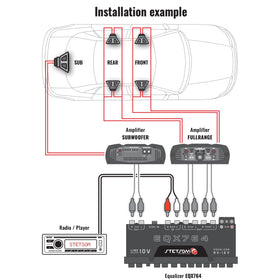 Stetsom EQX764 ideal for car audio upgrades and refined sound tuning on the road.